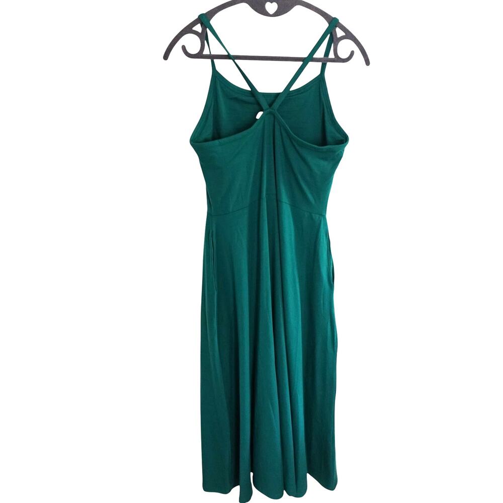 Pact Organic Cotton Women's M Fit & Flare Midi Dress Sustainable Casual Travel - Picture 11 of 11